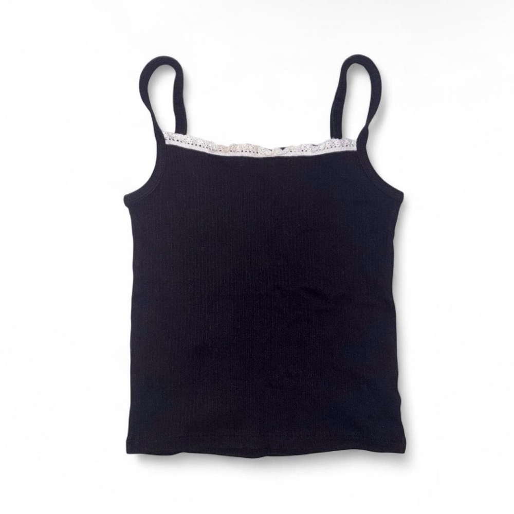 Forever 21 Black With Lace-Trimmed Top
